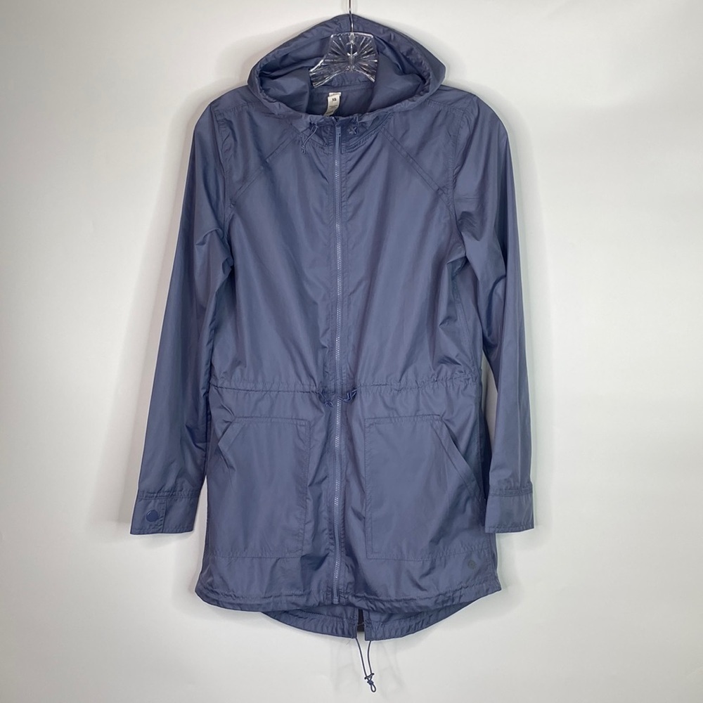 Apana Blue Lightweight Hooded Full Zip Jacket Size XS